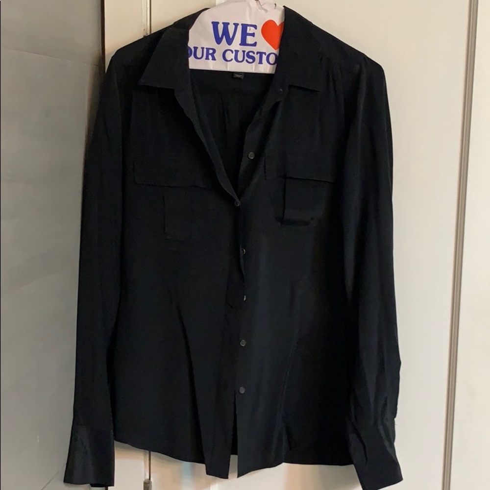 J Crew silk button down shirt blouse